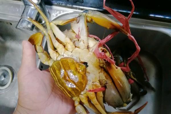 葱油青蟹的做法图解1