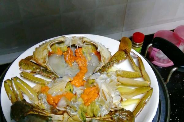 葱油青蟹的做法图解2