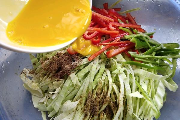 电饭锅版白菜煎饼的做法图解5