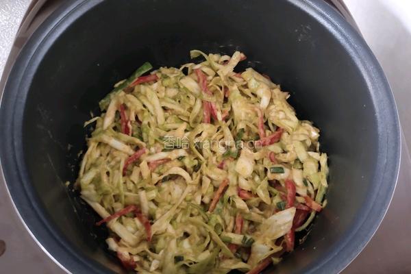 电饭锅版白菜煎饼的做法图解9