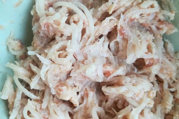 白萝卜肉馅儿饼的做法图解4