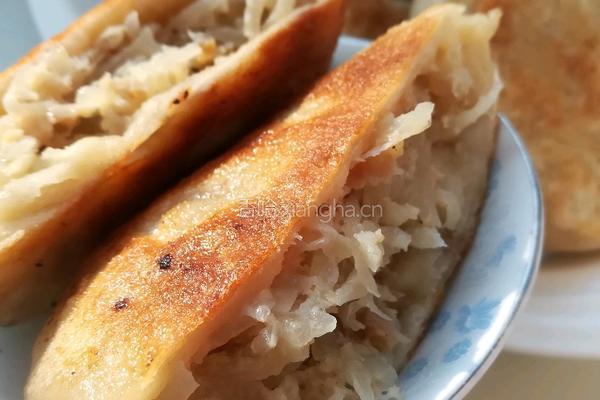 白萝卜肉馅儿饼的做法图解12