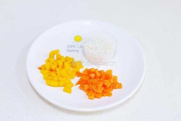 南瓜胡萝卜米糊的做法图解1