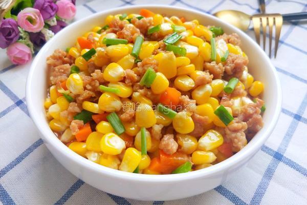玉米粒炒肉沫的做法图解17