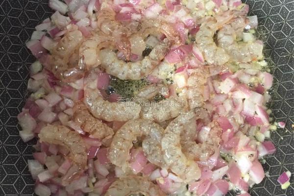 番茄斑节虾仁焗饭的做法图解12