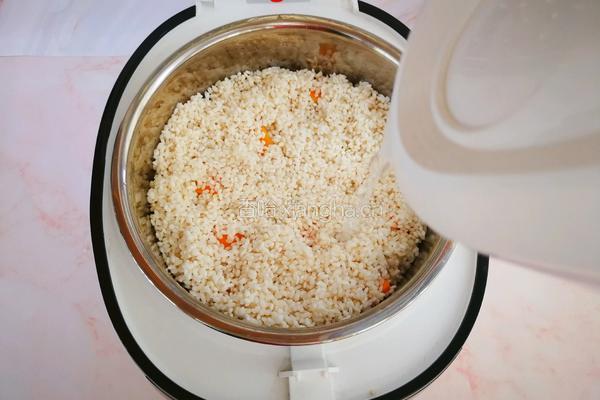 蒸南瓜糯米饭的做法图解5
