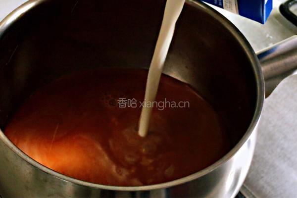 醇香幼滑奶茶冻的做法图解3