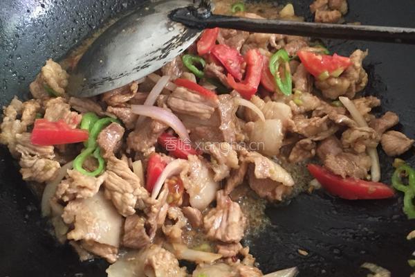 青椒炒肉片的做法图解7