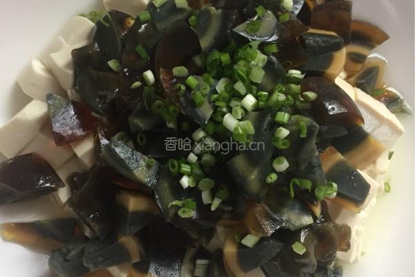 苏式小葱皮蛋拌豆腐的做法图解5