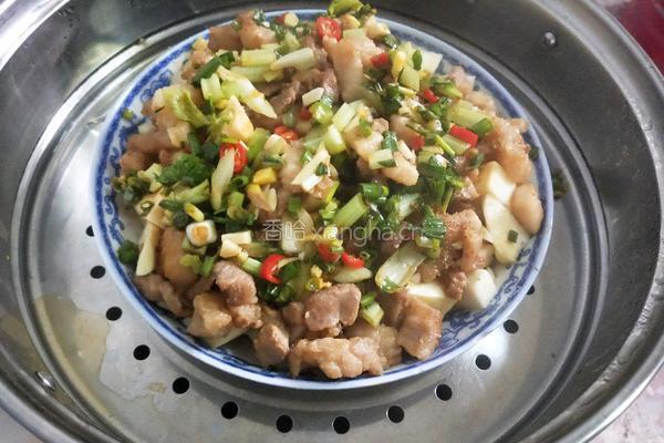 红薯蒸肉丁的做法图解23