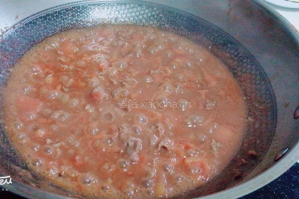 番茄牛肉烩意粉的做法图解6