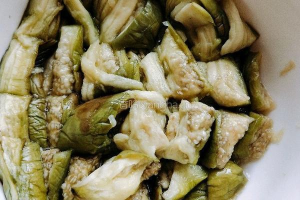 蒜茄子的做法图解4