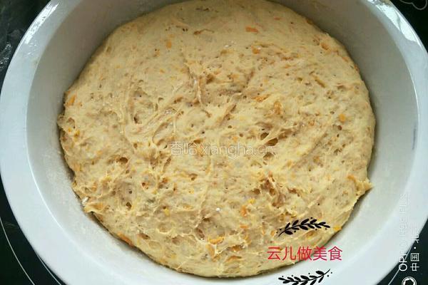 红薯粗粮蒸花卷的做法图解4