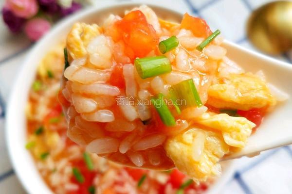 番茄鸡蛋烩饭的做法图解1