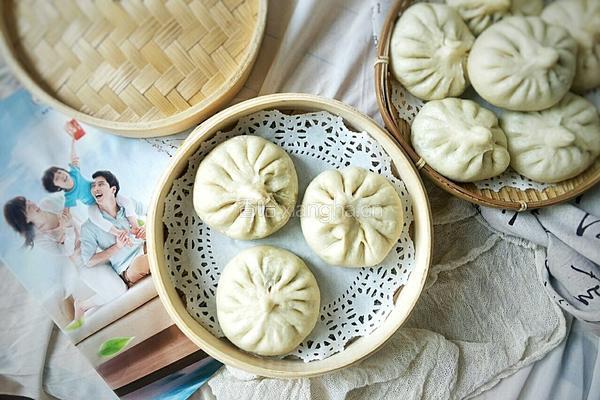 特色肉肉韭苔蒸包的做法图解16