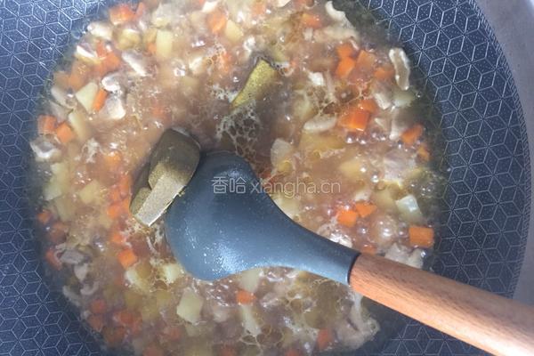 黑咖喱鸡腿丁的做法图解13