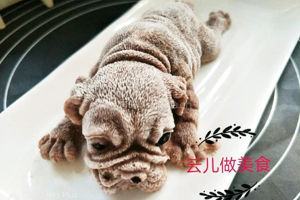 仿真沙皮狗慕斯的做法图解15