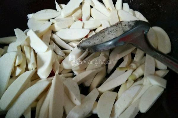 茭白炒肉片的做法图解7