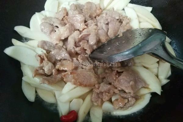 茭白炒肉片的做法图解9