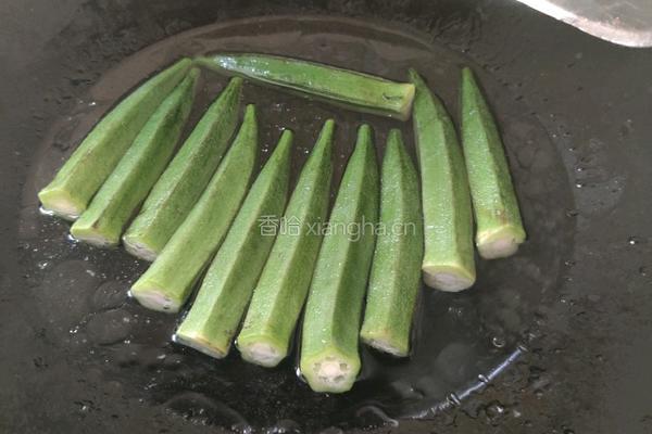 蒜蓉秋葵的做法图解4