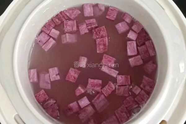 紫薯水果粥 (宝宝辅食）的做法图解5