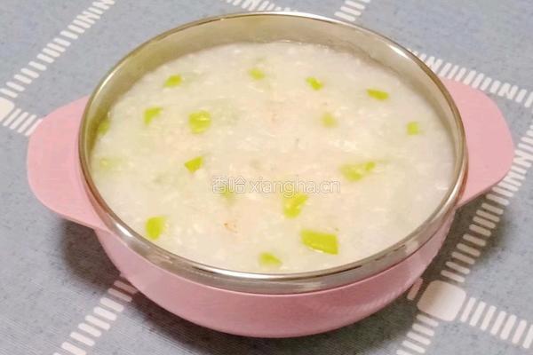 丝瓜鲜虾粥 (宝宝辅食）的做法图解14