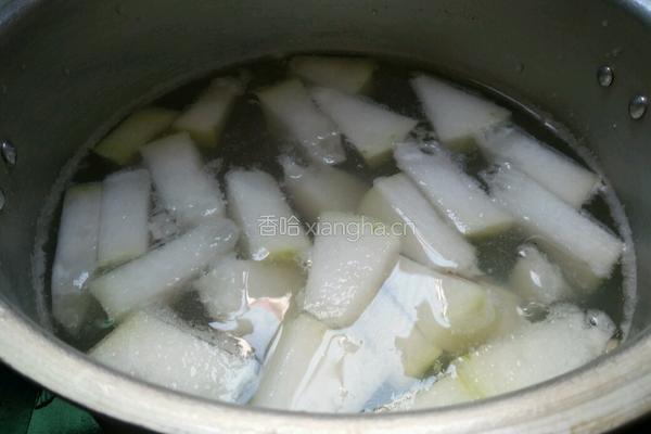 冬瓜花蛤肉片汤的做法图解5