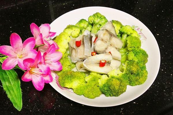 清蒸西兰花鱼块的做法图解14