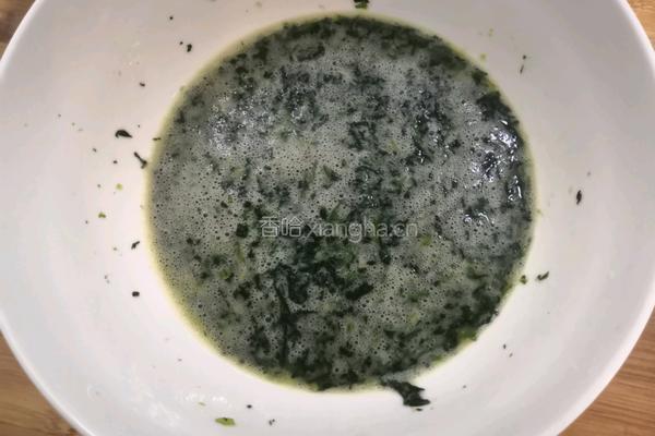 菠菜鸡蛋糕的做法图解11