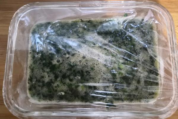 菠菜鸡蛋糕的做法图解13