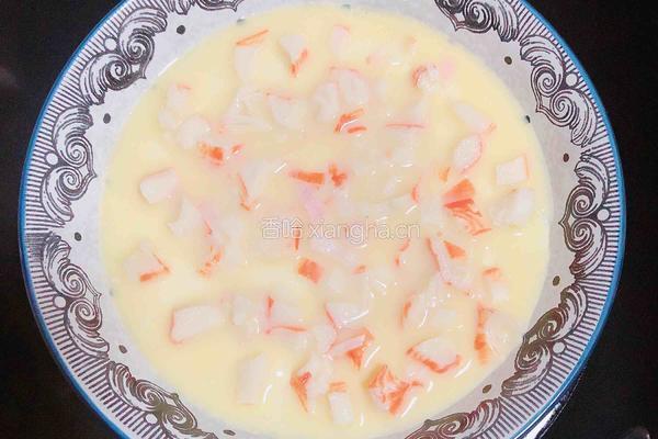 豆浆蟹柳蒸水蛋（经典粤菜）的做法图解10