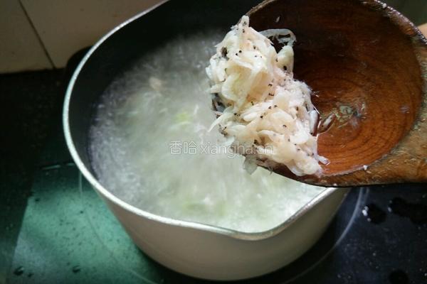 丝瓜肉末虾皮小面的做法图解8