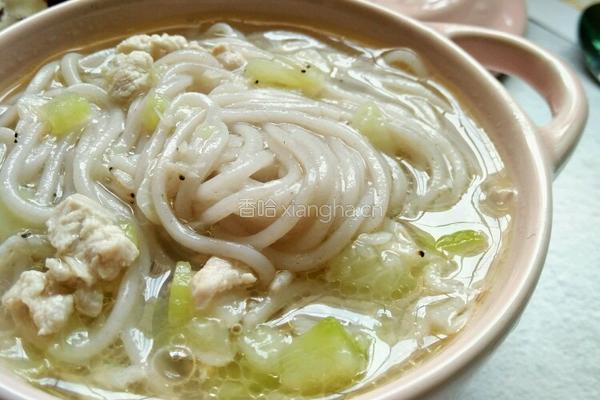 丝瓜肉末虾皮小面的做法图解12