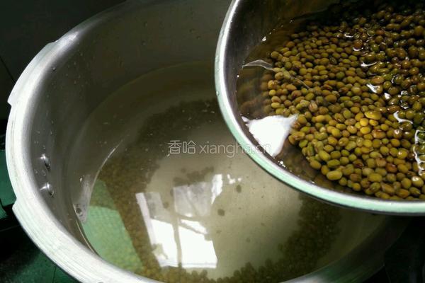 西米绿豆粥的做法图解3