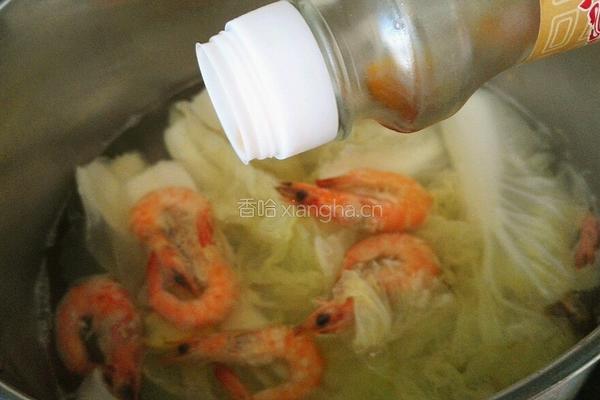 白菜鲜虾汤的做法图解10