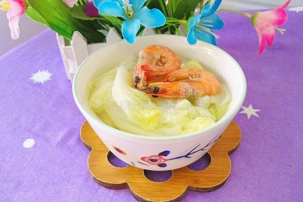 白菜鲜虾汤的做法图解11
