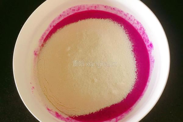 火龙果酸奶饼的做法图解5