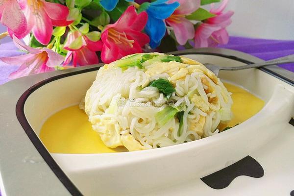快手青菜鸡蛋面的做法图解16