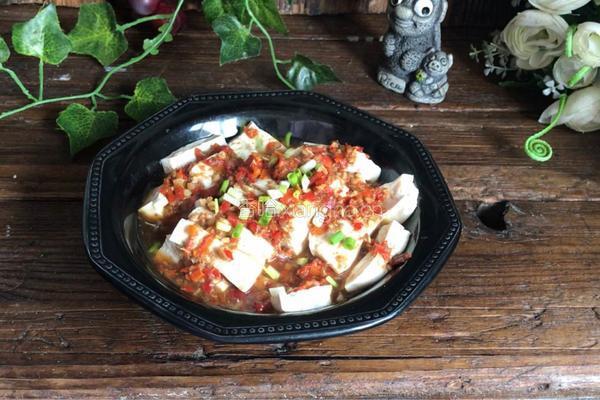 辣椒酱蒸豆腐的做法图解7