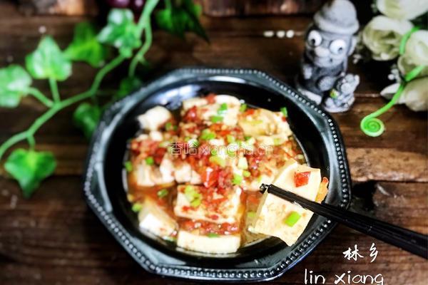 辣椒酱蒸豆腐的做法图解9