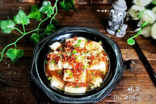辣椒酱蒸豆腐的做法图解10