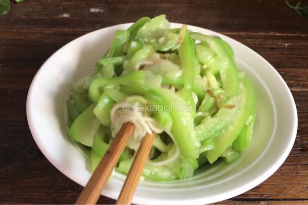 丝瓜拌面的做法图解13