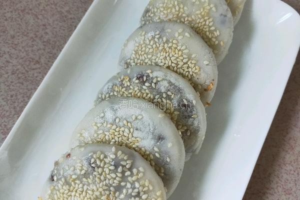 红豆糯米饼的做法图解6