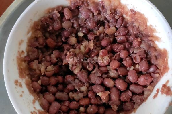 红豆糯米饼的做法图解2