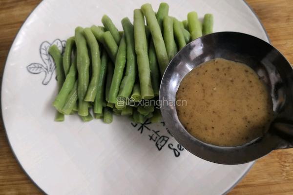 芝麻沙拉酱长豆的做法图解11