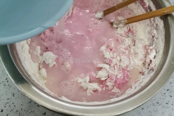 火龙果煎饼的做法图解8