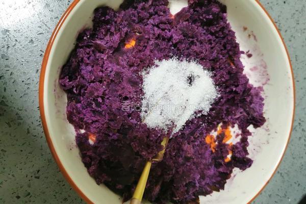 紫薯豆沙糯米饼的做法图解6
