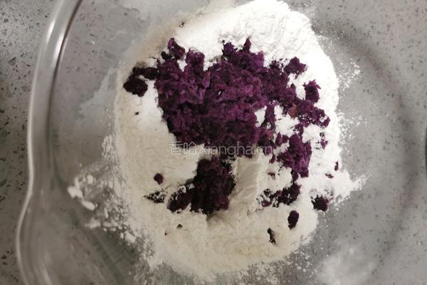 紫薯豆沙糯米饼的做法图解8