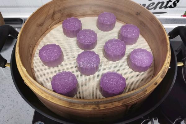 紫薯豆沙糯米饼的做法图解20