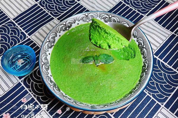 菠菜鸡蛋糕（豆浆水蛋版）的做法图解15